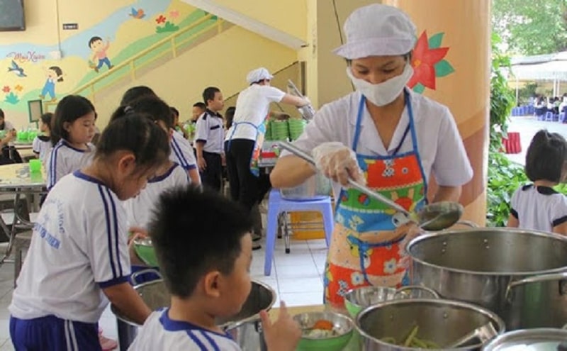 báo cáo vệ sinh an toàn thực phẩm trường tiểu học